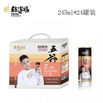 谷物飲料五谷雜糧飲品245ml24罐綠道場(chǎng)福建加盟