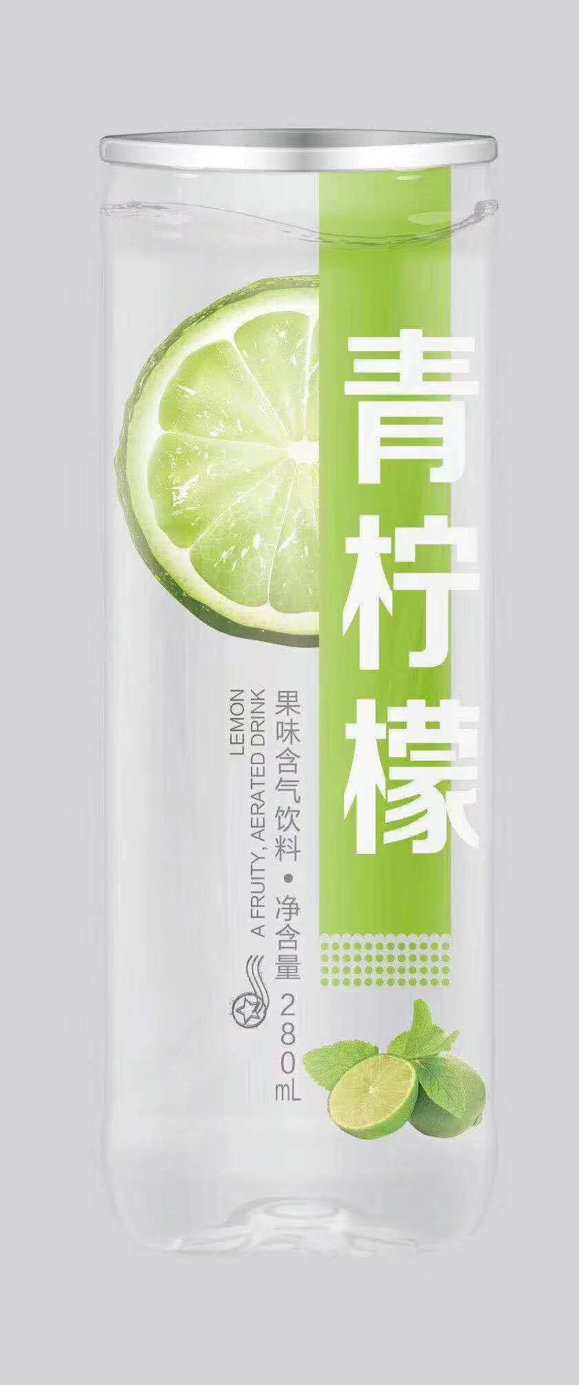 青檸檬果味含氣飲料280ml24瓶裝飲品供應(yīng)加盟