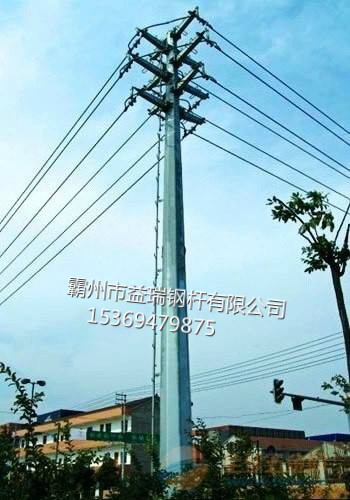 玉溪市26米10kv直線鋼桿_輸電鋼桿_設(shè)計(jì)圖紙